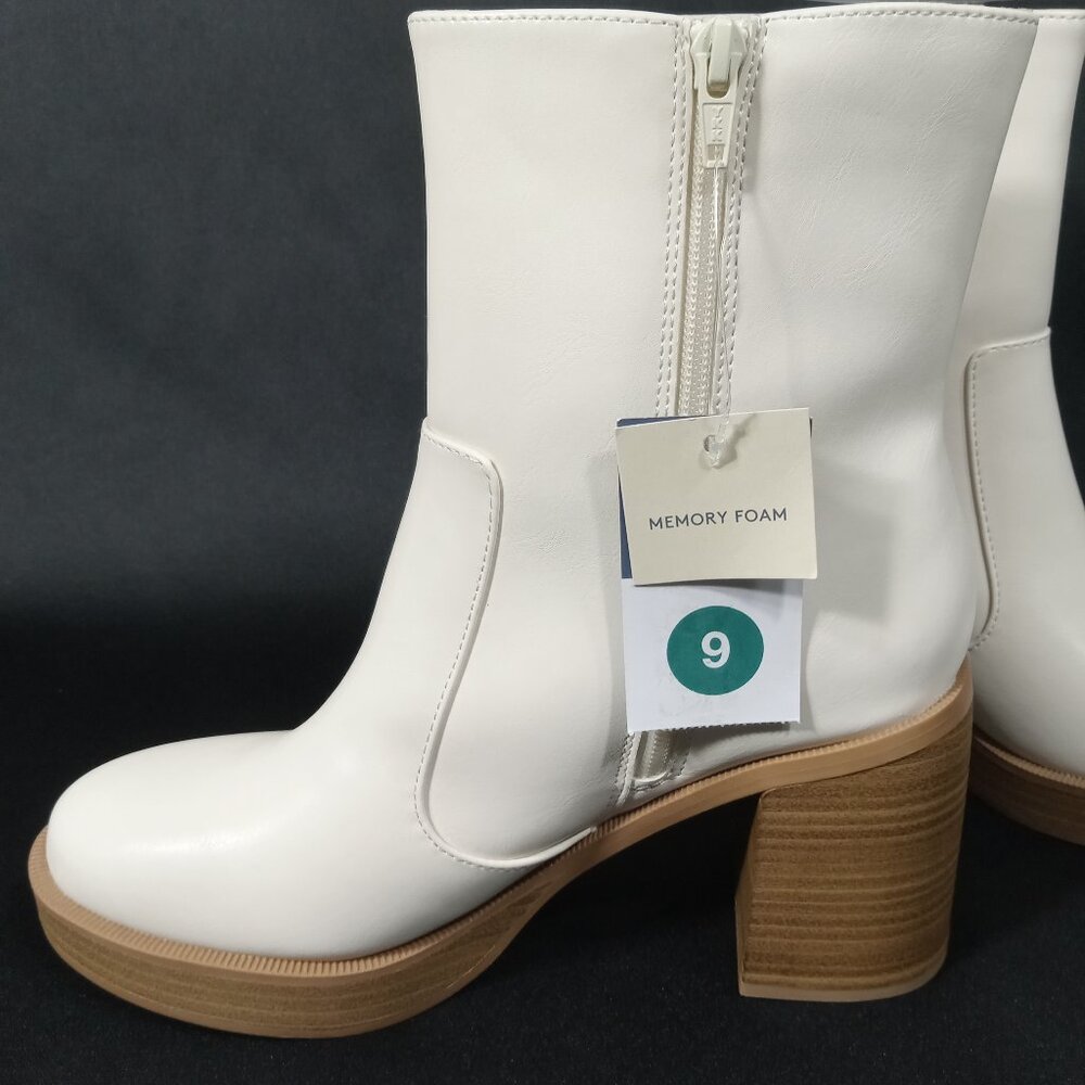 Universal Thread Jenna Beige Platform Heeled Boot… - image 8